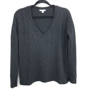 Standard James Perse Black V-neck Sweater